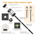 TuyLuxe 6er Set Solarleuchten für Außen – Warmweiss LED Gartenleuchten mit 8-12h Laufzeit – Bild 6