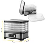 KLAMER Dörrautomat 400W mit 24h-Timer & 35-70°C – Profi-Dörrgerät mit 5 Fächern – Bild 3