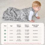 Unnivoll Babyschlafsack 2,0 Tog 78cm (6–12 Monate) – 2er Pack Winterschlafsack für Neugeborene – Bild 6
