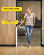 Patywaga Treppenschutzgitter ausziehbar 0–140 cm – Kindersicherung & Tierbarriere – Bild 4