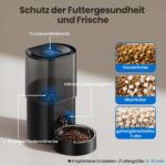 Evoliq 3L Automatischer Katzenfutterspender & 2,5L Wasserbrunnen – WiFi-App-gesteuert für bis zu 10 Mahlzeiten täglich – Bild 2