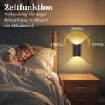 Toowell Akku-Wandleuchte mit Bewegungsmelder & Fernbedienung – 2er Set, 5000mAh – Bild 5