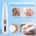 Paw Trim Pro Pfotentrimmer für Hunde – Schmerzfreies Trimmen mit LED-Licht & Extra Leise – Bild 3