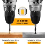 DEKOPRO Akku-Bohrschrauber 20 V – Komplett-Set für Möbelmontage & Heimwerken – Bild 5