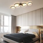 GBLY LED Deckenleuchte 88cm mit 4 Ringen – Dimmbar & Fernbedienung für Wohnzimmer – Bild 4