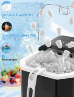 FZF Eiswürfelmaschine Kompakt – 9 Eiswürfel in 6 Minuten für Zuhause & Büro – Bild 2