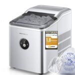 NORTHCLAN Eiswürfelmaschine 14kg – 9 Eiswürfel in 6 Min, leise & energieeffizient