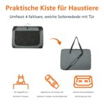 Amazon Basics 4-Türiger Faltbarer Reisezwinger S – Transportbox für Katzen, Hunde & Kleintiere – Bild 3