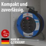 Brennenstuhl Garant Kompakt Kabeltrommel 15m – Sichere Indoor-Stromverteilung für Werkstatt & Büro – Bild 3
