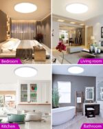 zemty LED-Deckenlampe 30cm 24W Dimmbar RGB mit Fernbedienung – Badezimmer & Schlafzimmer – Bild 8