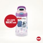 NUK Easy Straw Cup 420 ml – Auslaufsichere Trinkflasche mit Knopfdruck für Kinder ab 4 Jahren – Bild 3