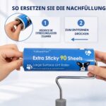 YabeePet Fusselroller 16 cm – Extra starke Haftkraft für Tierhaare & Möbel – Bild 4