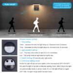 K-Bright 20W LED-Aussenleuchte mit Bewegungsmelder – IP65 Wandlampe Anthrazit für Garten & Haustür – Bild 2