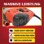 Hecht Bohrhammer 1500 W mit 6 J & SDS Plus – Profiwerkzeug für Beton & Stein – Bild 6