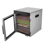DeeDuud Dörrautomat 800W Edelstahl – Temperaturregler & 24h Timer für Gemüse, Obst & Fleisch – Bild 9