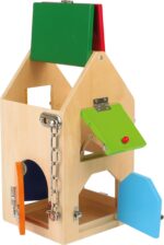 small foot Schlosshaus aus Naturholz – Motorik-Spielzeug mit 7 Schlössern für Kinder ab 3 Jahren – Bild 14
