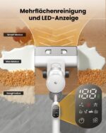 Proscenic F10 Ultra Nass-Trockensauger – 3-in-1 Saugwischer mit 60 Min Akku für Hartböden – Bild 3
