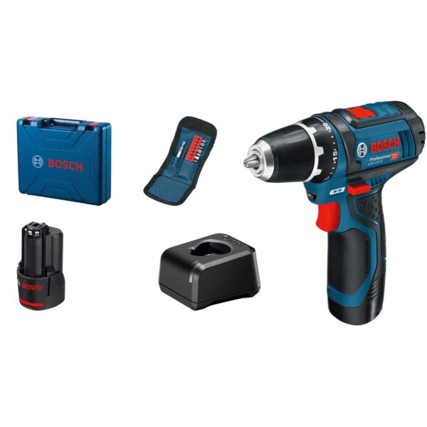 Bosch Professional GSR 12V-15 Akku-Bohrschrauber – 30 Nm Drehmoment für Handwerk & Heimwerker