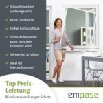 empasa Fliegengitter Fenster 120x140 cm START – Insektenschutz Selbstbausatz Weiss – Bild 6