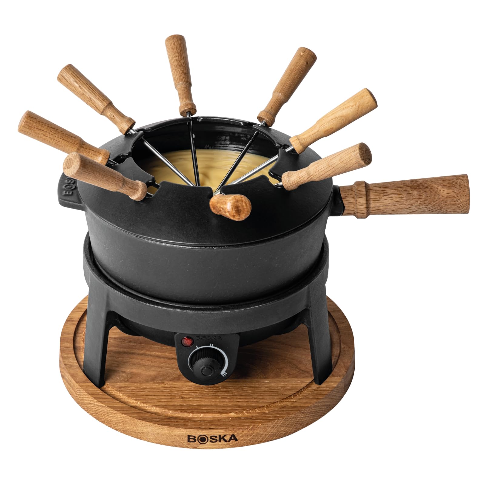 BOSKA Elektrisches Fondue-Set Pro 2,2L – Käse-, Schokoladen- & Hotpot für 8 Personen