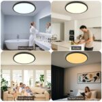 Swoieltr LED Deckenleuchte 30cm ultradünn – dimmbar mit Fernbedienung & Farbtemperatur – Bild 6