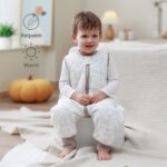 MIKAFEN Baby Schlafsack mit Füssen 2,5 Tog, Grösse 70 cm – Baumwolle für 6–18 Monate – Bild 2