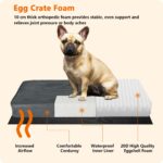 HMTOPE Orthopädisches Hundebett 112 cm – Grosse Hunde Komfortmatratze waschbar – Bild 3