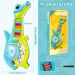 Marstone Musikspielzeug Krokodil mit Klavier & Gitarre – Montessori Lernspielzeug ab 1 Jahr – Bild 2