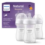 Philips Avent Natural Response Babyflasche 260 ml – 3er-Pack mit Saugern Durchflussrate 3