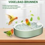 Tismels Vogeldusche mit USB-Pumpe – Automatisches Vogelbad für Wellensittiche & Papageien – Bild 3