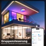 2er Set LED Deckenleuchte 24W Ø30cm mit RGB & CCT 3000-6500K – Smarte Steuerung für Schlafzimmer, Wohnzimmer & Küche – Bild 7
