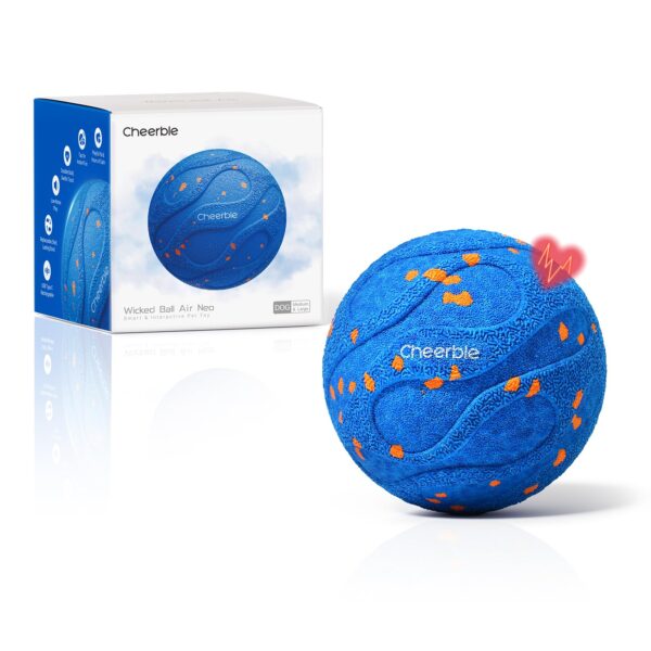 Cheerble Wicked Ball AIR Neo – Intelligenter Hundeball mit Herzschlag-Beruhigungsmodus für kleine & mittlere Hunde
