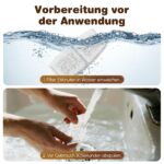 Pliera Katzenbrunnen Filter Set – 6 Aktivkohle + 2 Schwammfilter für kabelloses Modell – Bild 4
