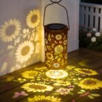Sonnenblumen-Solarlaterne mit IP44 Wasserschutz – Dekorative LED Gartenbeleuchtung für Aussen – Bild 5
