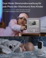 Dr.Care Babyphone mit Kamera ohne WLAN – 2,8" HD Display, 300m Reichweite & Nachtsicht – Bild 5