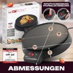 Clatronic Crêpes Maker Ø29 cm mit Antihaftbeschichtung – Professionelle Crêpes für Zuhause – Bild 7