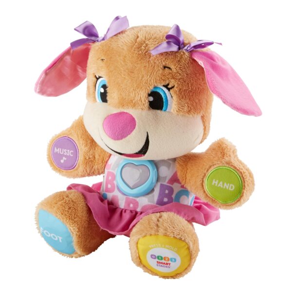 Fisher-Price Lernspaß Hundefreundin – Interaktives Lernspielzeug mit Musik & Licht ab 6 Monaten