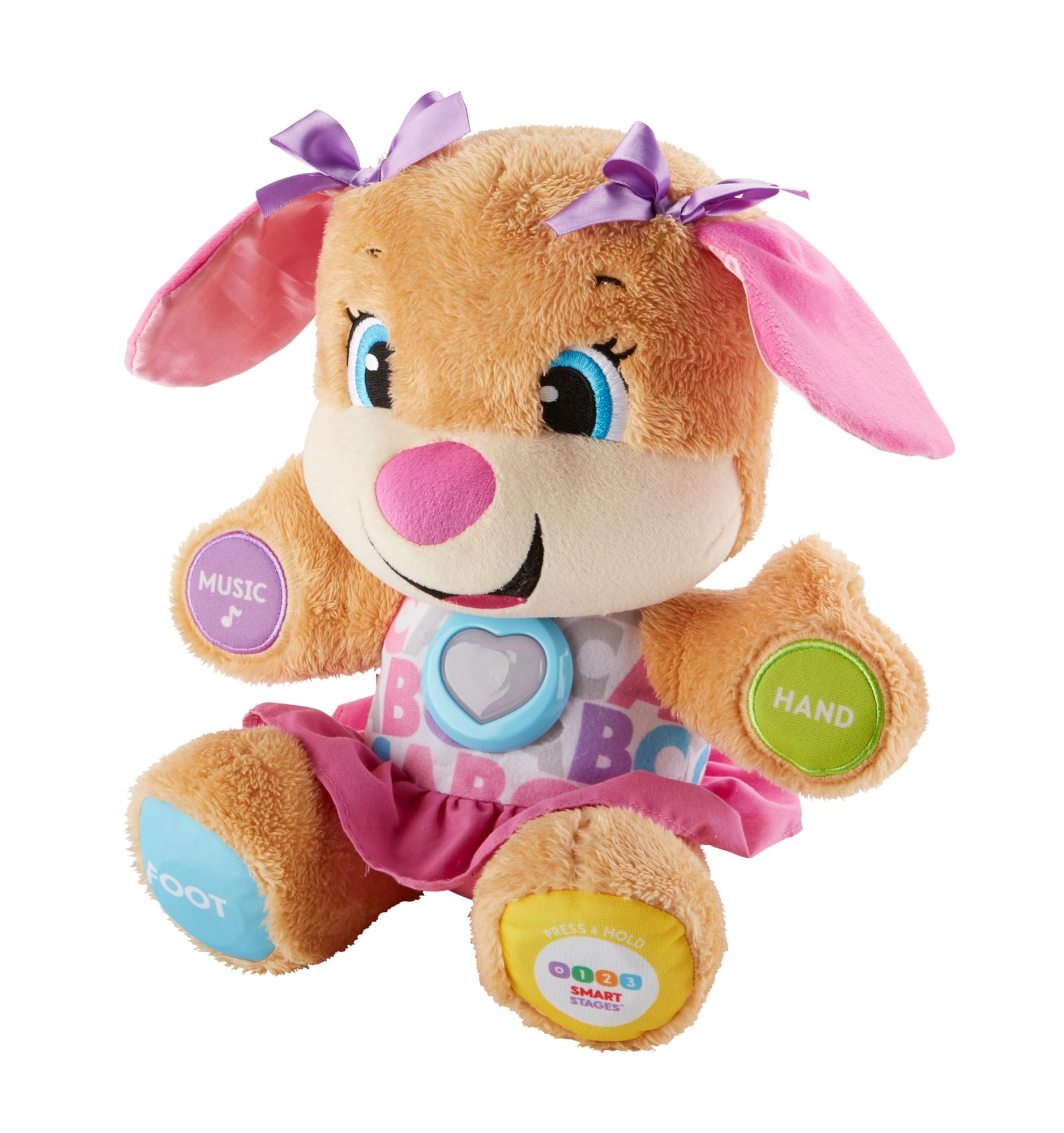 Fisher-Price Lernspaß Hundefreundin – Interaktives Lernspielzeug mit Musik & Licht ab 6 Monaten