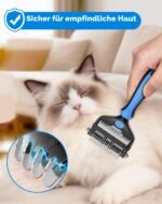 XIHUAN 3-in-1 Unterfellbürste für Hunde & Katzen – Professionelle Fellpflege für Langhaar – Bild 5