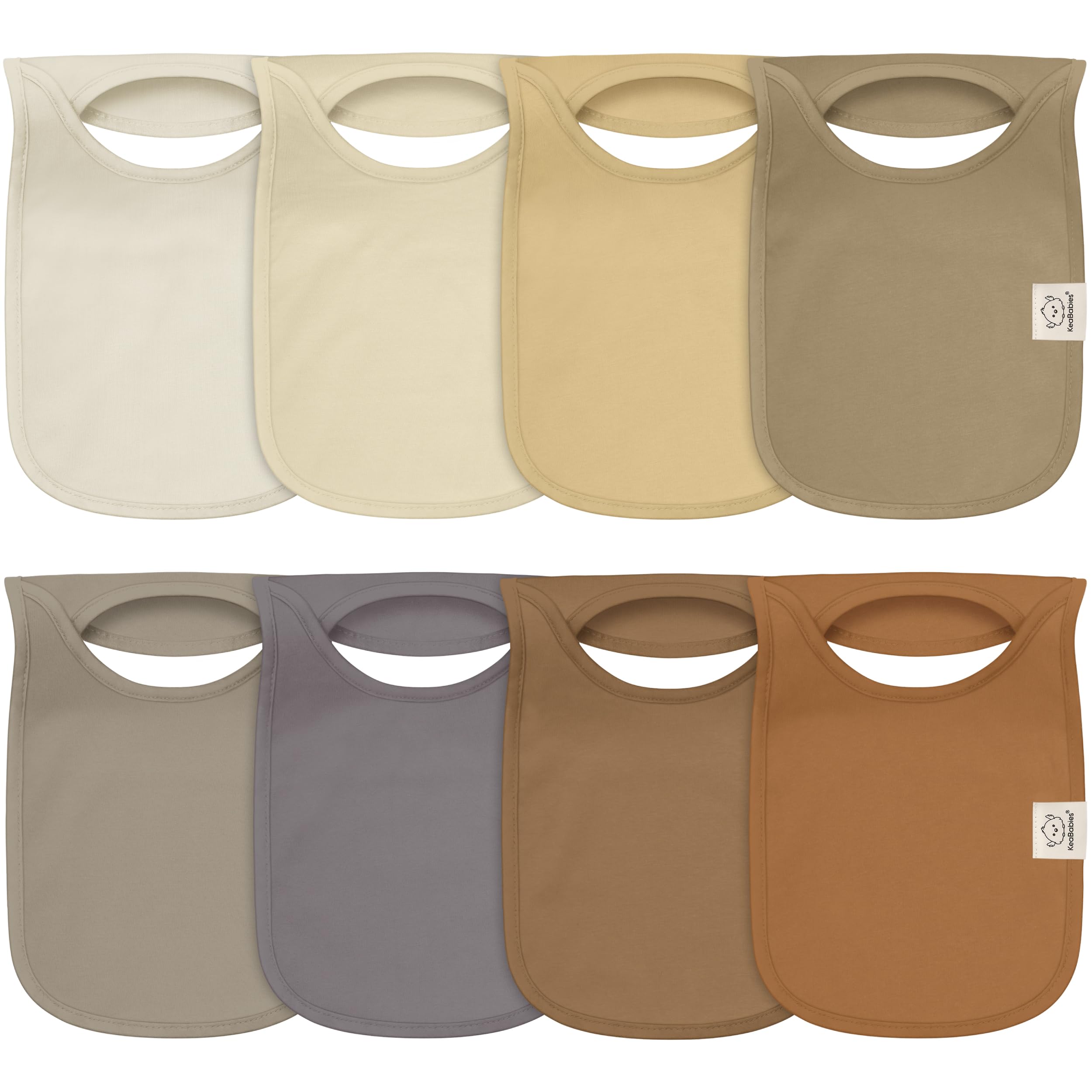 8er-Set Baby Pullover Lätzchen Terracotta – Bio-Baumwolle für Jungen & Mädchen