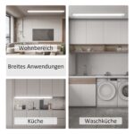 CBJKTX LED Deckenleuchte 120cm – 24W Neutralweiss 4000K Bürolampe Energiesparend – Bild 8