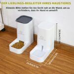 Pfloge® Automatischer Futterspender & Wasserspender Set – Stromloses Doppelsystem für Katzen & Hunde – Bild 4