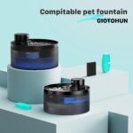 GIOTOHUN Katzenbrunnen Filter Set 12er-Pack – Aktivkohle & Schaumstoff für sauberes Trinkwasser – Bild 2