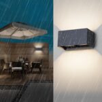 Klighten 24W LED Wandleuchte Anthrazit – IP65 Aussenwandleuchte mit einstellbarem Abstrahlwinkel – Bild 4