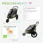 Petique Breeze Hundebuggy – Hochwertiger Hundewagen mit Fahrradanhänger-Funktion – Bild 3