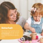 Tooky Toy Holz Jahresuhr – Lernuhr für Kinder ab 36 Monaten mit Kalender & Wetter – Bild 4