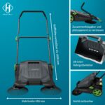 HEMMDAL Kehrmaschine manuell 65 cm – Handkehrgerät für Terrasse & Hof – Bild 2