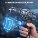 STAHLWERK Akku-Schlagbohrschrauber ASB-20 ST 20V Brushless – 60 Nm, 2-Gang, 4 Ah Li-Ion, 50-tlg. Set – Bild 3