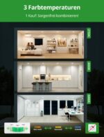 HOMEOW LED Einbaustrahler 6er Set – 3 Farbtemperaturen, IP44 Badezimmer & Küche – Bild 2