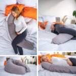 sleepling Stillkissen 40 x 190 cm – Multifunktionales Mondkissen mit Mikrofaser für Schwangerschaft & Baby – Bild 4